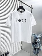 dior ミディシャツドレスコピー シンプル 半袖 トップス 純綿 ファッション ロゴプリント 柔らかい ホワイト