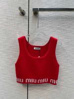 miumiu 有名スーパーコピー 純綿 トップス Tシャツ チョッキ ジレー ショット 運動服 セクシー レッド