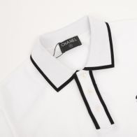 シャネル ティ シャツ メンズ激安通販 純綿 トップス シンプル ポロシャツ 半袖 ロゴ刺繍 ホワイト