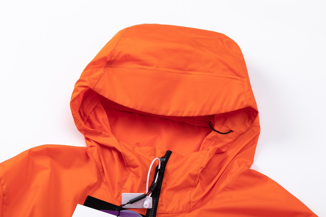 ノ ディン ジャケットコピー 日焼け止め フード付き 紫外線対策 薄い 5色可選 オレンジ_3