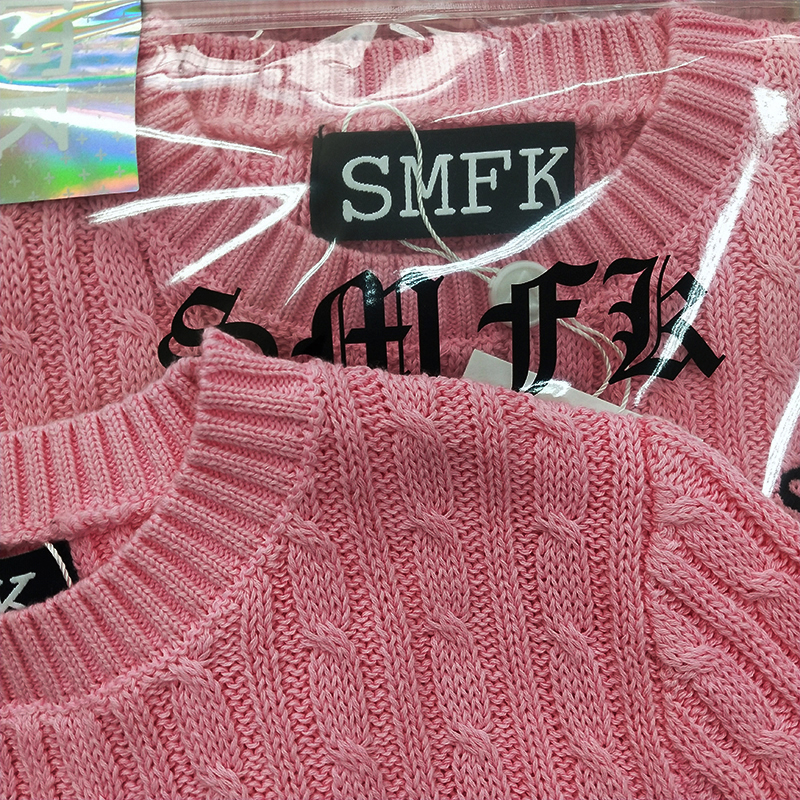 SMFK sm2ニットスーパーコピー人気 ショットセーター ファッション カラフル 2色可選 ピンク_5