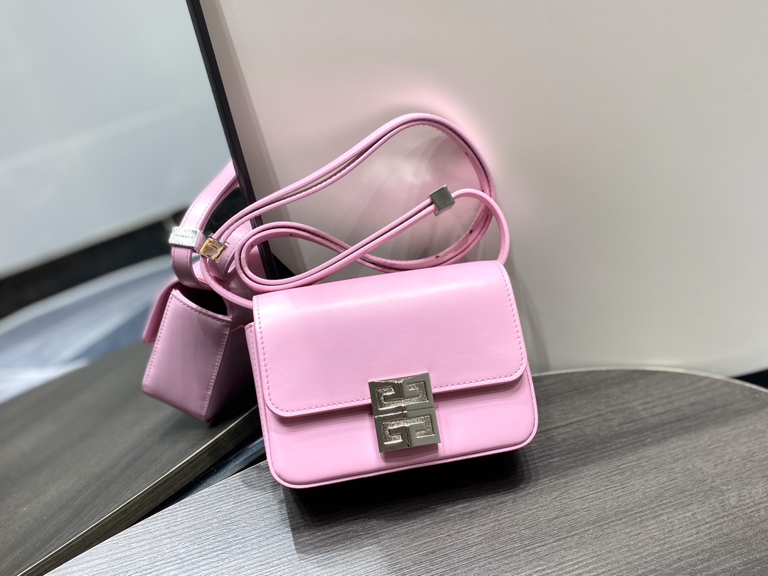 ジバンシィ キーケースｎ級品 ハンドバッグ 斜め掛けバッグ レザー ミニバッグ ファッション 調整可 手袋 多色可選 ピンク_1