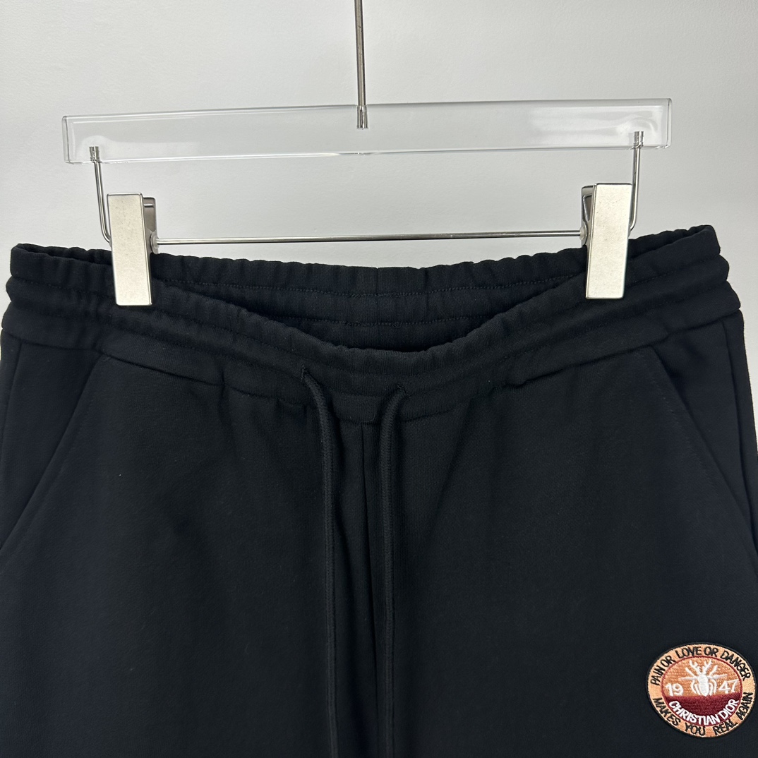 ディオール ショートパンツ偽物 ズボン パンツ ロゴ刺繍 純綿 柔らかい 夏服 品質保証 シンプル ブラック_5