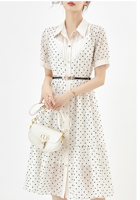 ディオール メンズ バッグＮ級品 レディース ワンピース スカート 可愛い 薄い 夏服 シンプル ホワイト_2