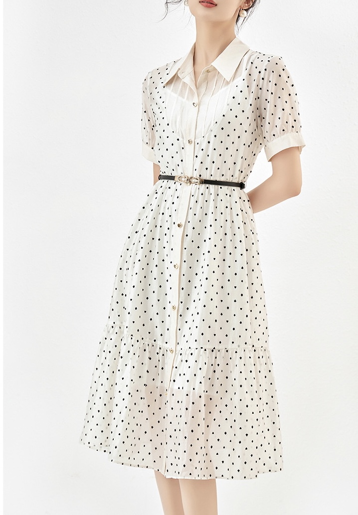ディオール メンズ バッグＮ級品 レディース ワンピース スカート 可愛い 薄い 夏服 シンプル ホワイト_4