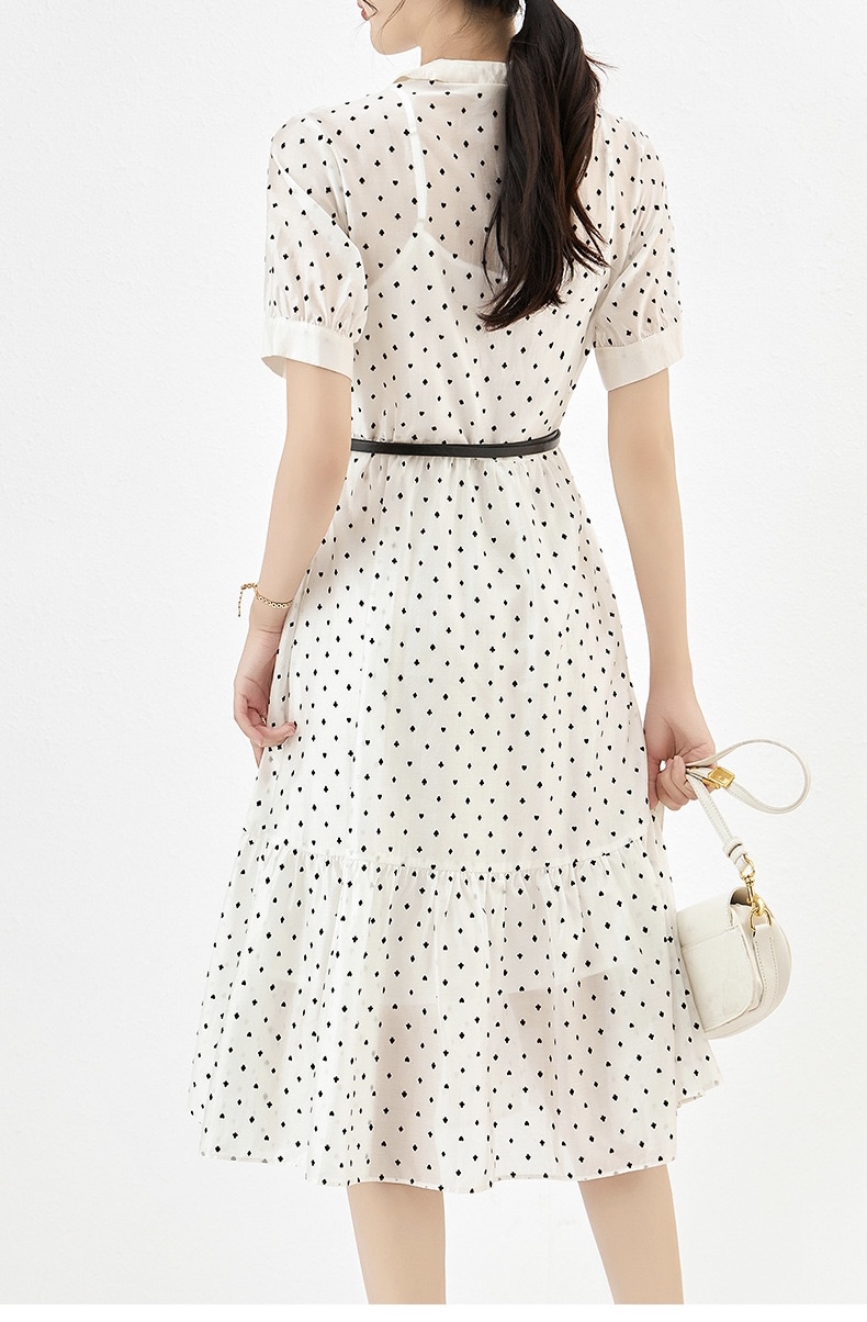 ディオール メンズ バッグＮ級品 レディース ワンピース スカート 可愛い 薄い 夏服 シンプル ホワイト_8