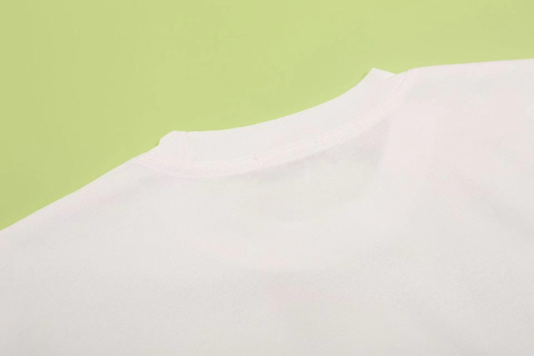 chanel t シャツ ピンク激安通販 純綿 トップス 男女兼用 短袖 プリント 個性的 柔らかい 快適 ホワイト_5