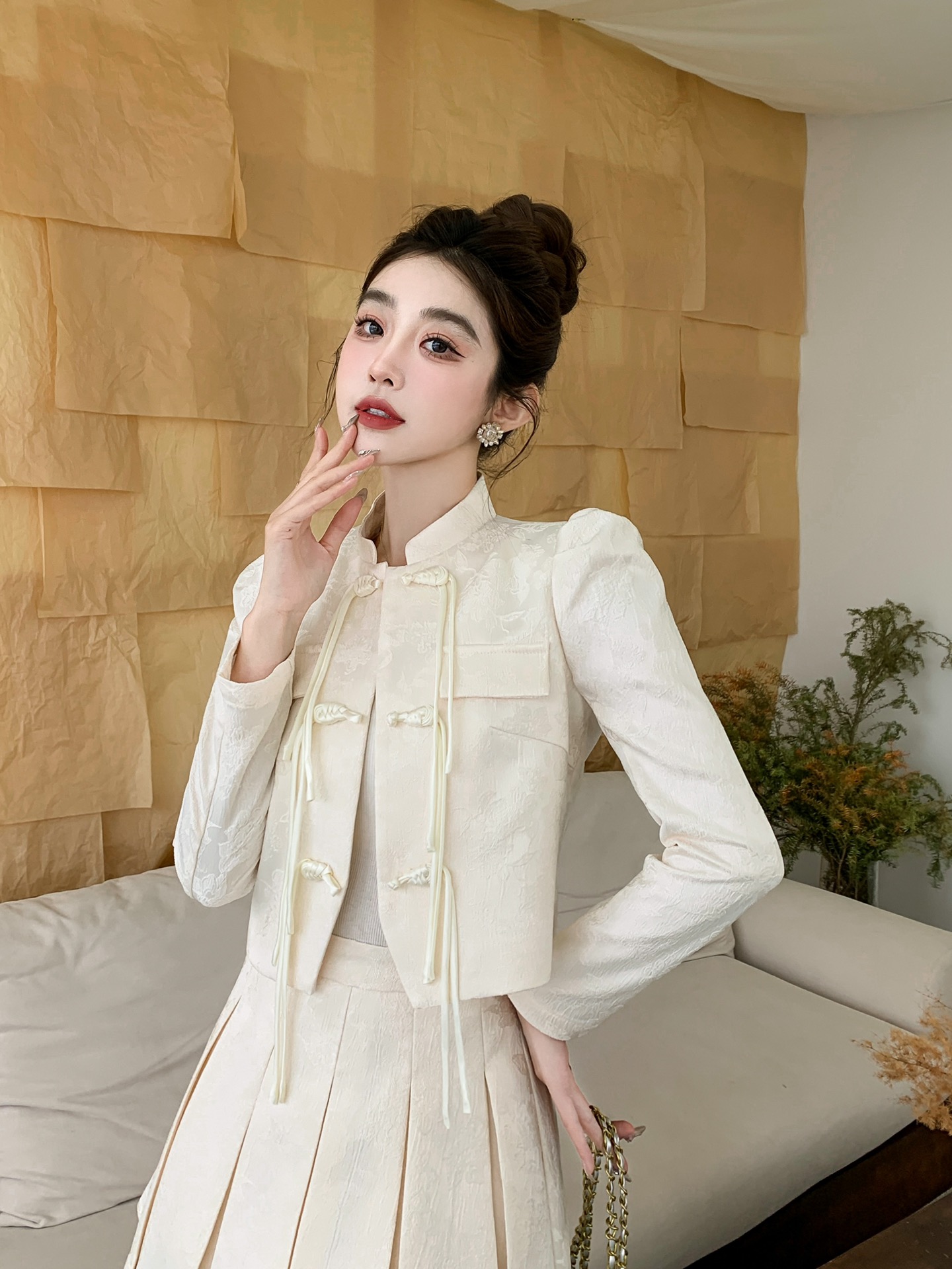 シャネル ロング スカートスーパーコピー セット レディース シンプル ファッション 優雅 快適 ホワイト_2