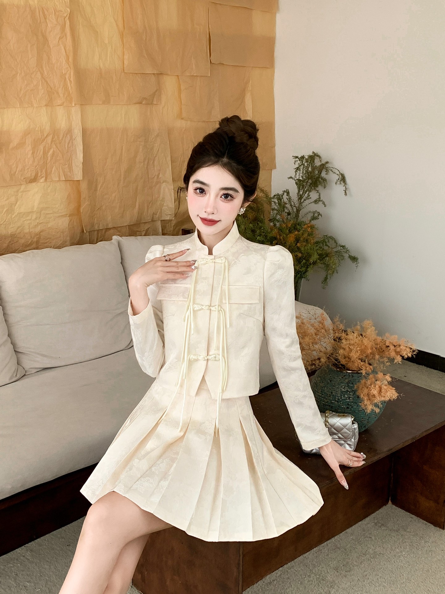 シャネル ロング スカートスーパーコピー セット レディース シンプル ファッション 優雅 快適 ホワイト_5