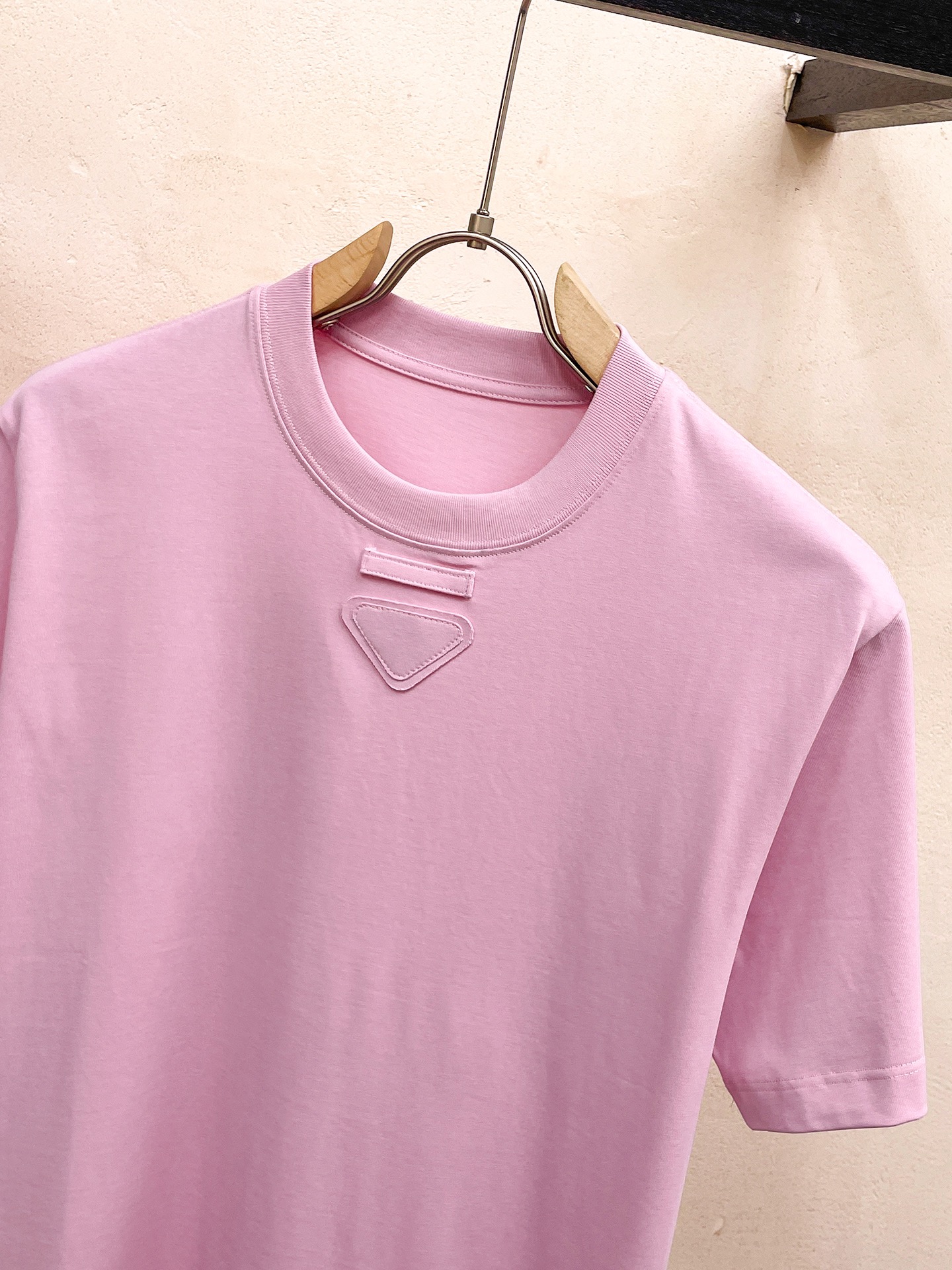 prada の t シャツ激安通販 短袖 ゆったり 純綿 トップス プリント 柔らかい シンプル ピンク_3